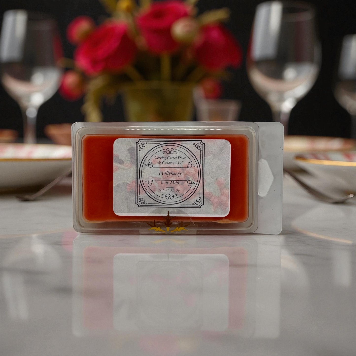 Soy Wax Melt, weight varies slightly: approx. 3.5oz/99.22 to 3.7oz/104.89g