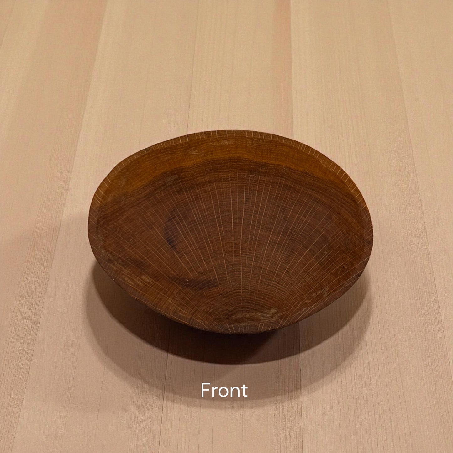 Oval Bowl, wood grain finish, food grade