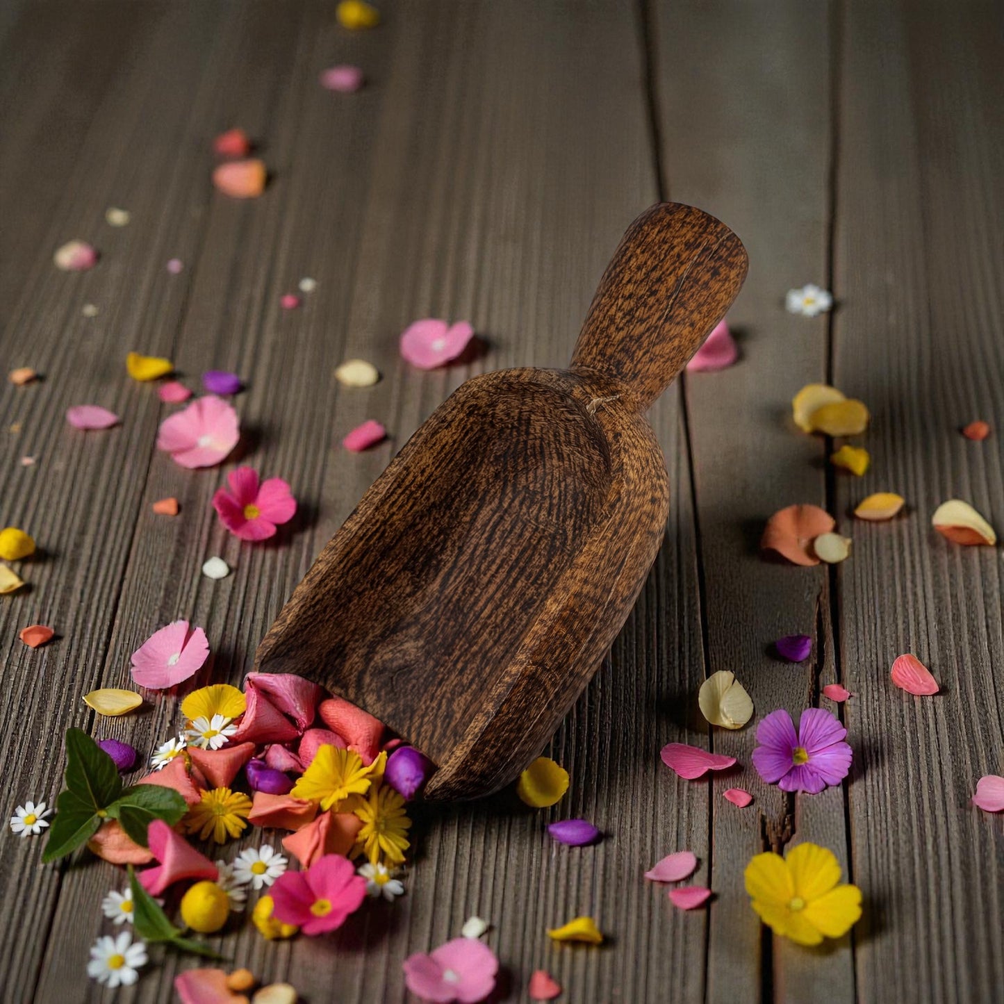 Wooden Scoop Centerpiece