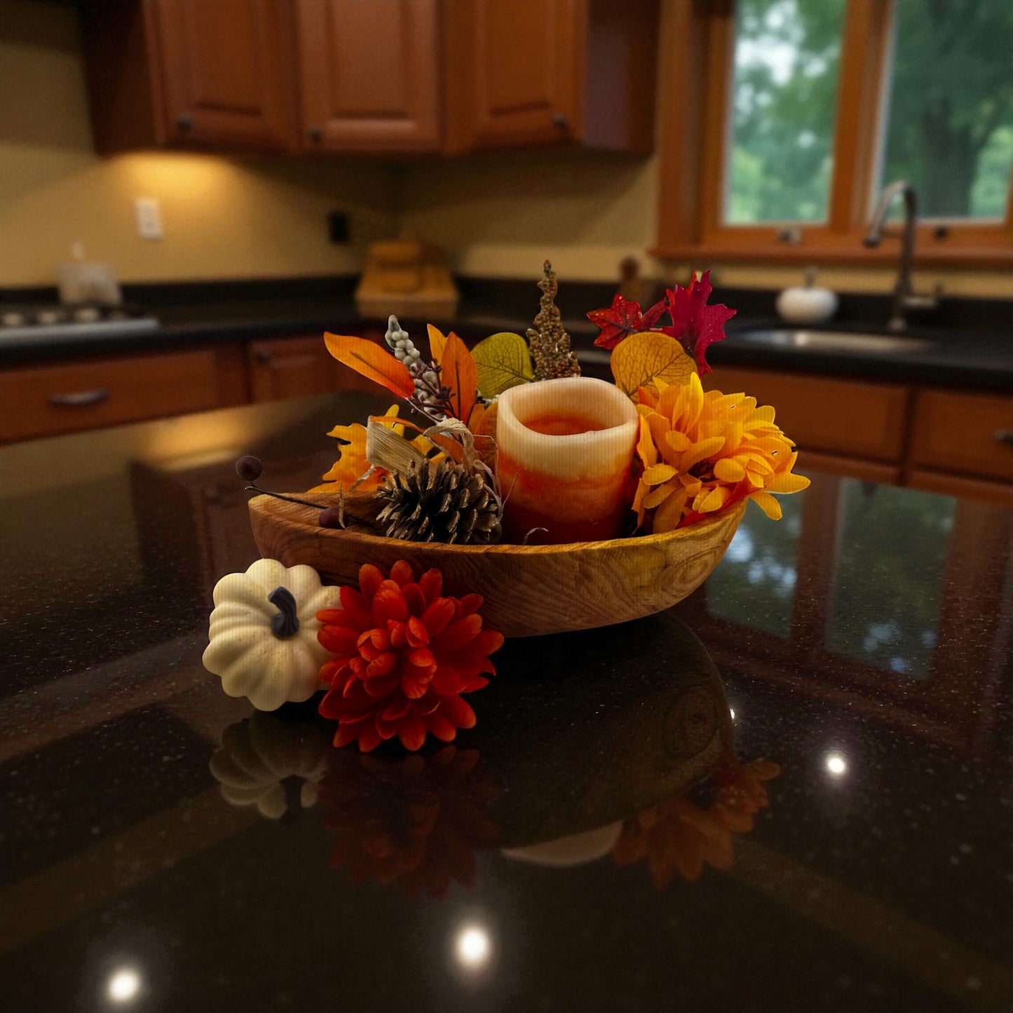Wooden Leaf-shape Bowl