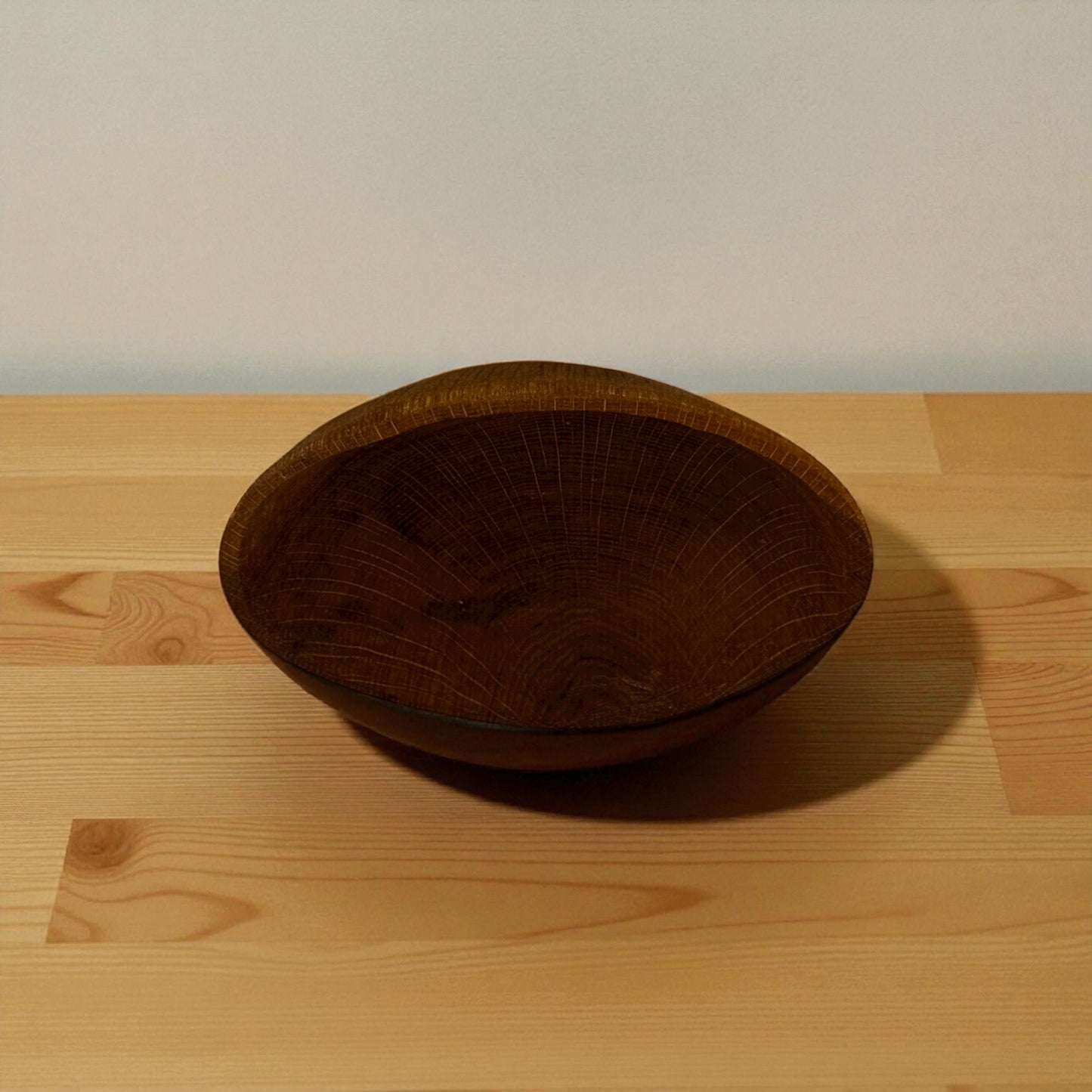 Oval Bowl, wood grain finish, food grade