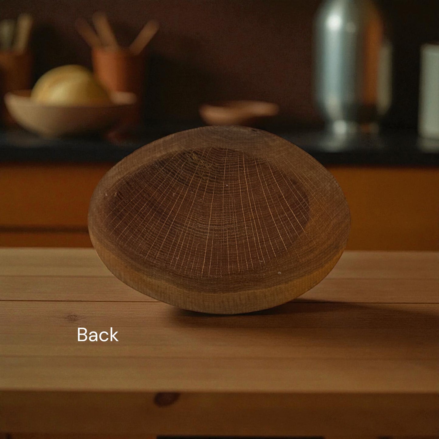 Oval Bowl, wood grain finish, food grade