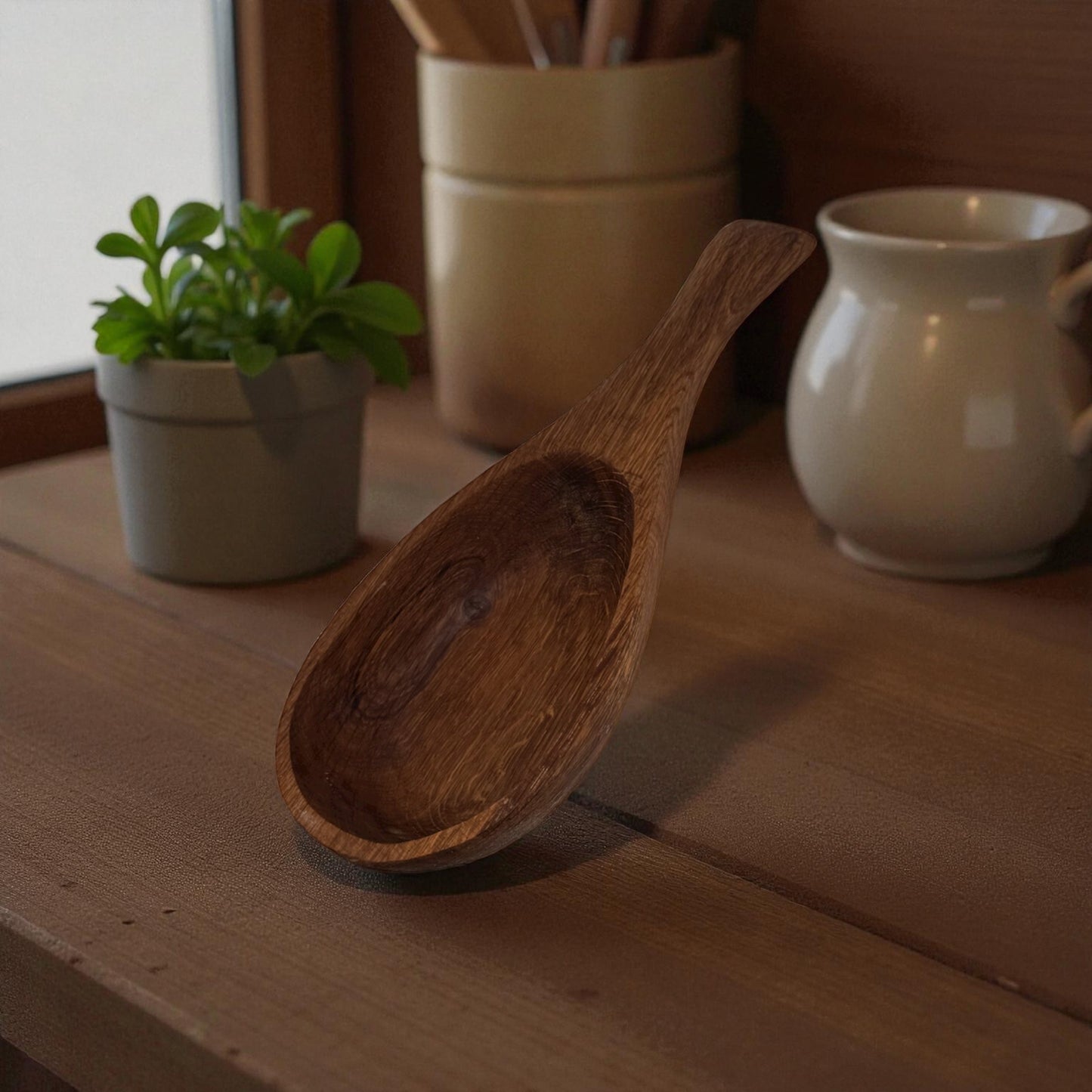 Ladle, wooden, food safe