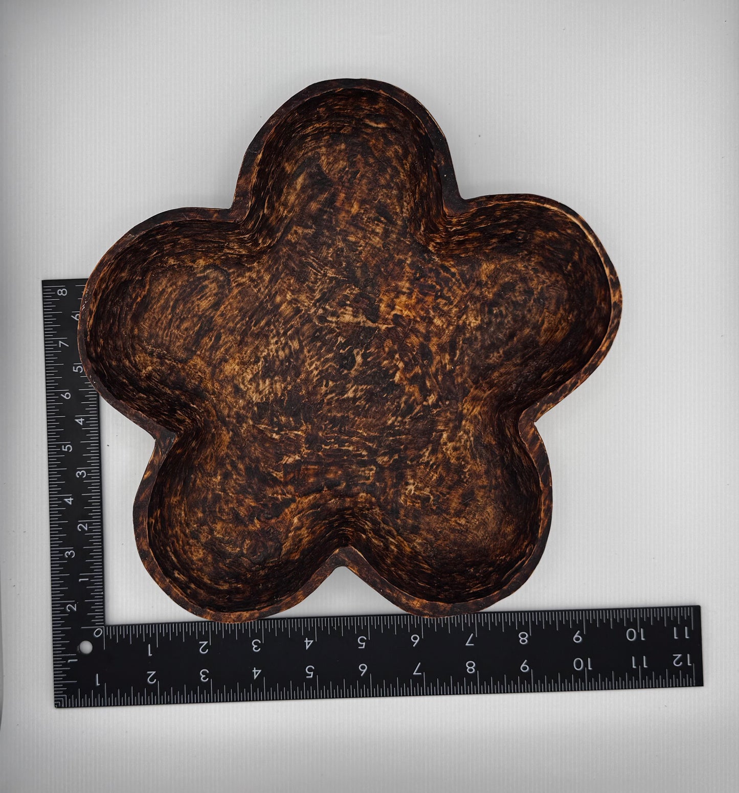 Platter, pyrographic finish, food grade