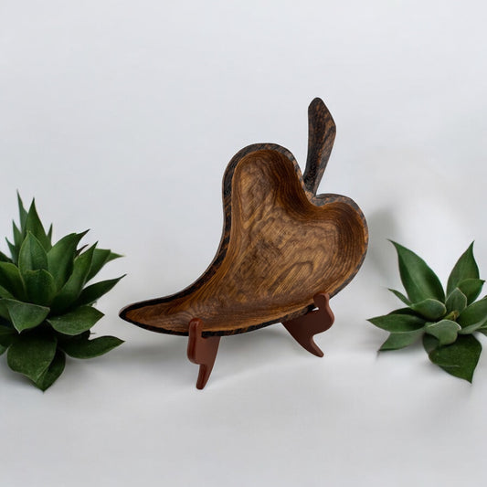Wooden Leaf-shape Platter, food safe